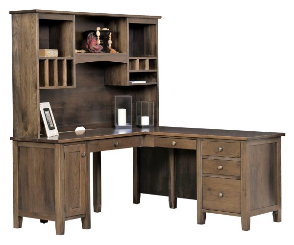 manhattan corner desk & optional hutch