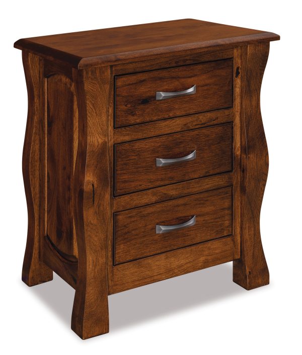 reno 3 drawer nightstand
