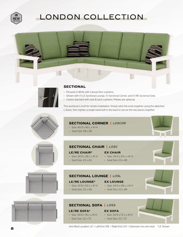 london sectional