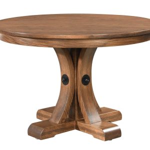 oagley single pedestal table