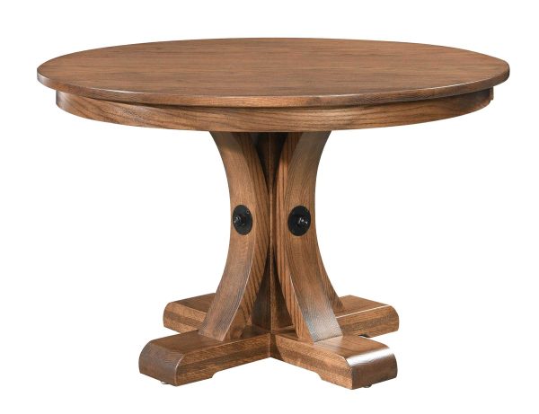 oagley single pedestal table