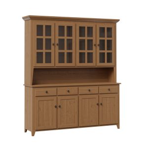 shaker 4 door hutch & buffet