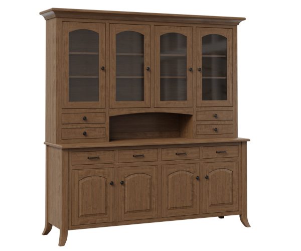 sunflower 4 door hutch & buffet