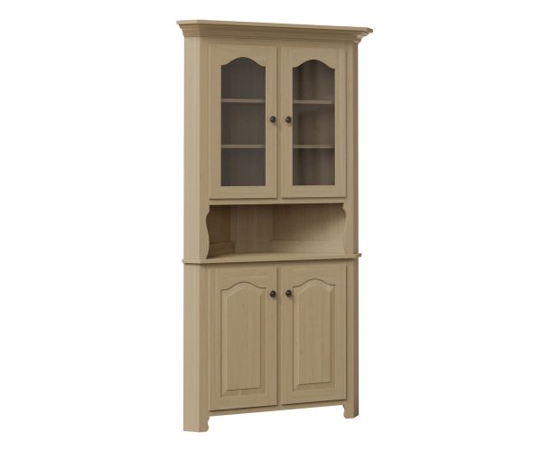 traditional 32" corner hutch