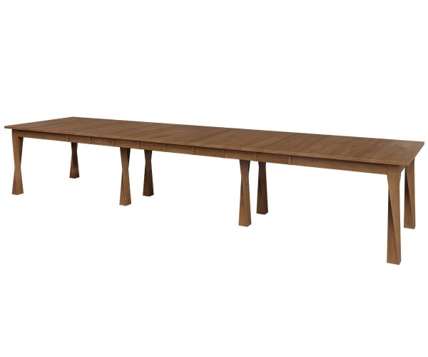 lexington twist banquet leg table