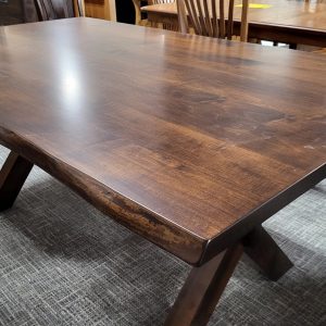 clearance xander live edge trestle table