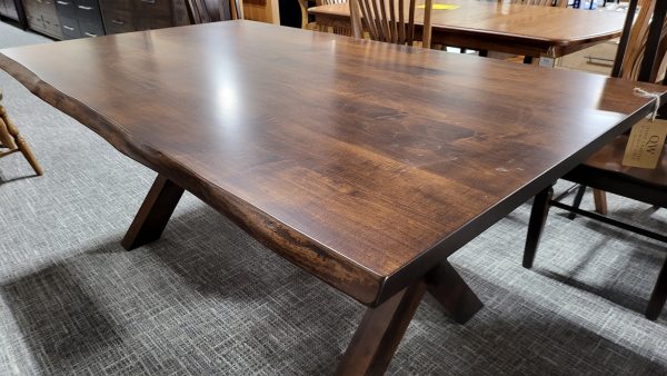 clearance xander live edge trestle table